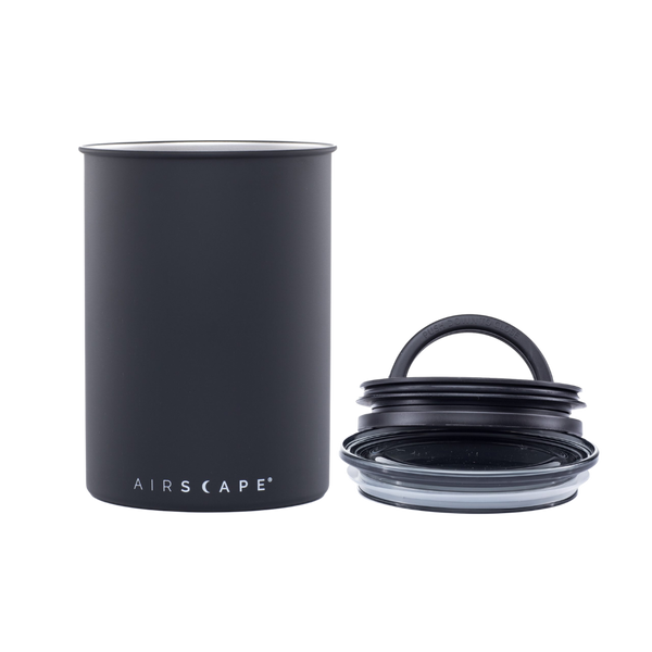 Airscape® Classic Medium 1lb Coffee Canister Matte Black