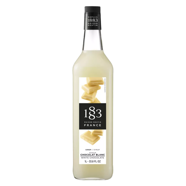 1883 White Chocolate Syrup 1L Glass Bottle