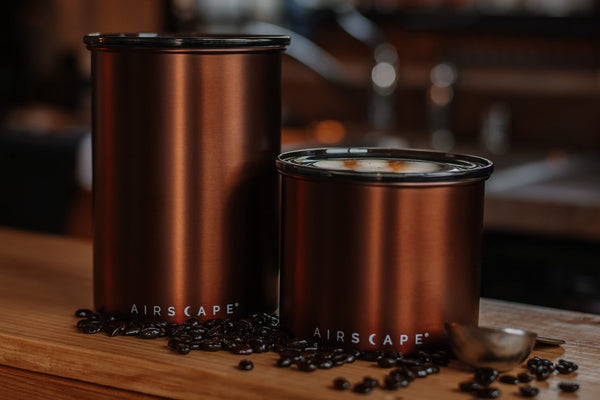Airscape® Classic Medium 1lb Coffee Canister Brushed Copper