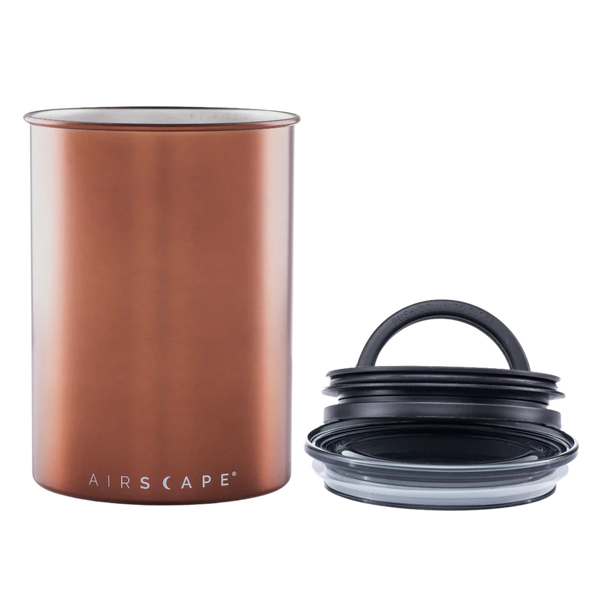 Airscape® Classic Medium 1lb Coffee Canister Brushed Copper
