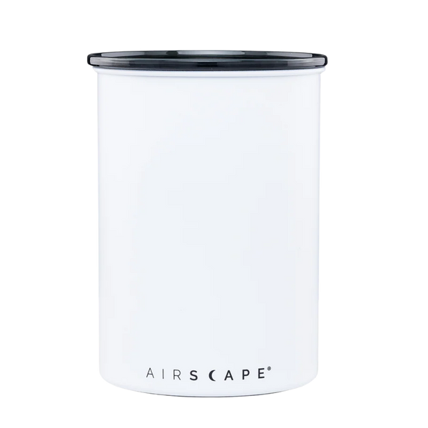 Airscape® Classic Medium 1lb Coffee Canister Matte White
