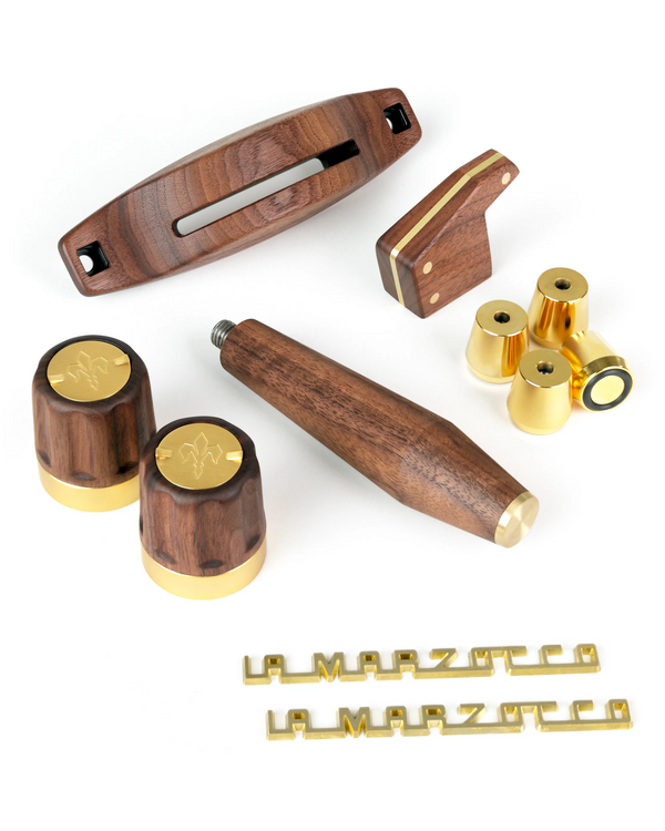 Linea Mini R Premium Wood Kit – Walnut & Brass *PRE-ORDER*