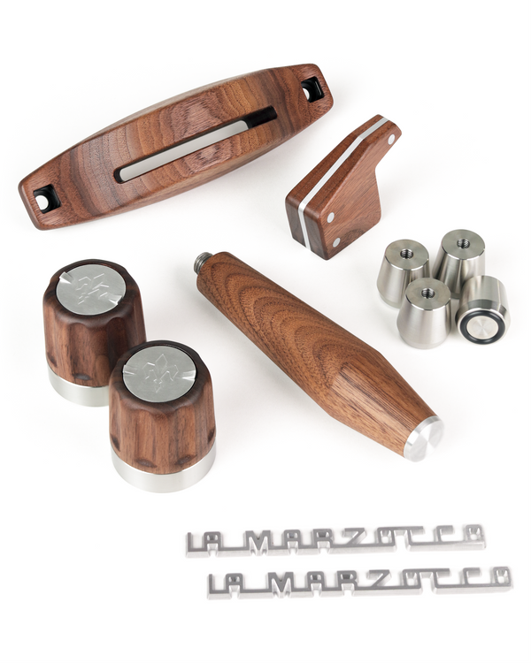 Linea Mini R Premium Wood Kit – Walnut & Stainless Steel
