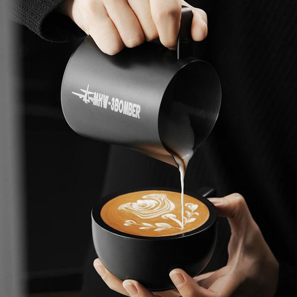 MHW-3BOMBER 280ml Sawada Ceramic Coffee Cup with Saucer Black